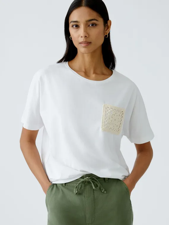 Oui Футболка с карманом