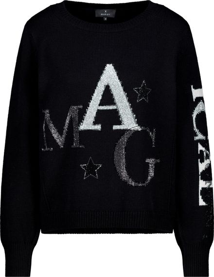 MONARI Джемпер с буквами из стразов