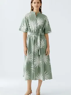 Oui Платье из хлопкового поплина