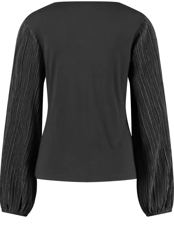 TAIFUN Блуза с плиссированными рукавами