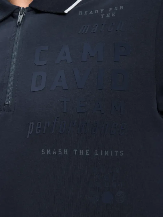 CAMP DAVID Поло на молнии