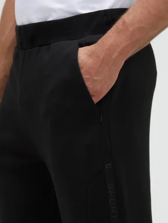 CAMP DAVID Брюки спортивные с боковыми лентами черные