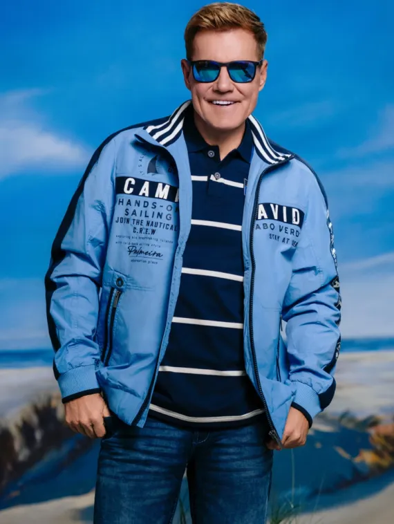 CAMP DAVID Поло в полоску