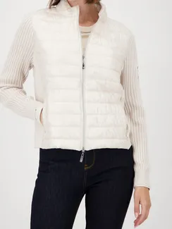 MONARI Стеганая куртка с вязаными рукавами