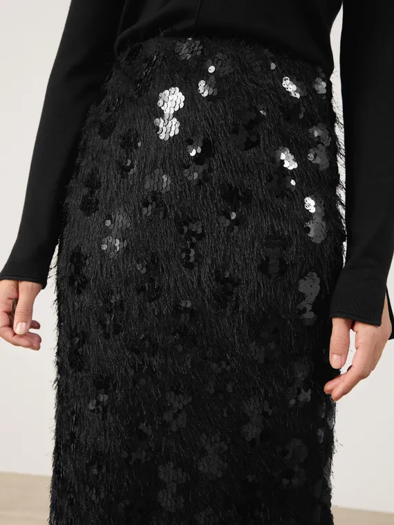 GERRY WEBER Юбка с бахромой и пайетками