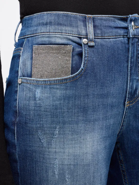 ANGELS Джинсы с декоративными камнями