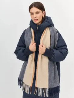 BULMER Шарф в клетку из 100% шерсти