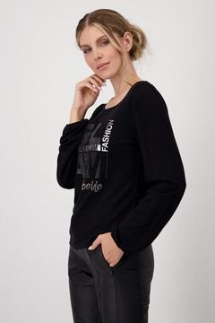 MONARI Футболка черная с надписью