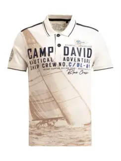 CAMP DAVID Поло с фотопринтом