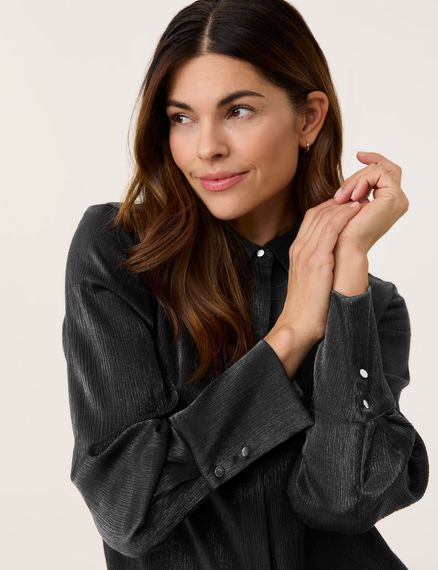 GERRY WEBER Блуза атласная черная