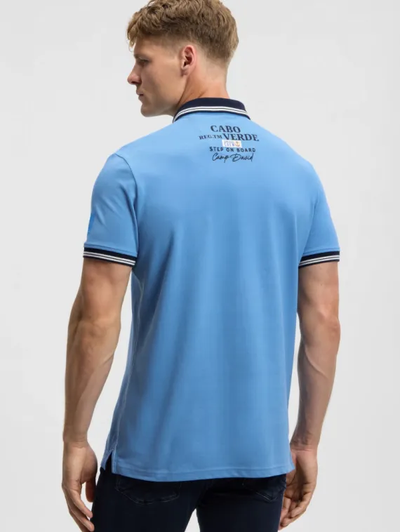 CAMP DAVID Поло из пике с логотипом