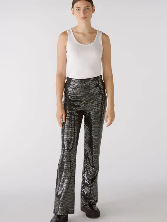 Oui Брюки с пайетками