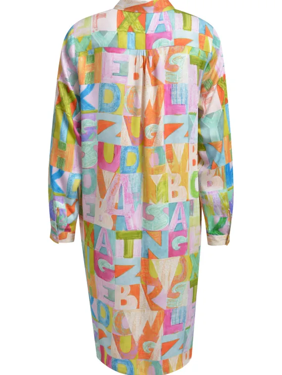 Elisa.and.me Платье-рубашка с абстрактным принтом