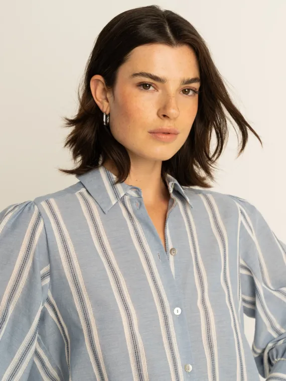 EXPRESSO Блузка в жаккардовую полоску