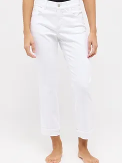 ANGELS Джинсы белого цвета с отворотами