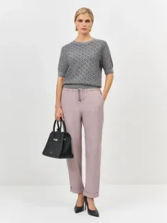 BULMER Жаккардовый джемпер с шелком