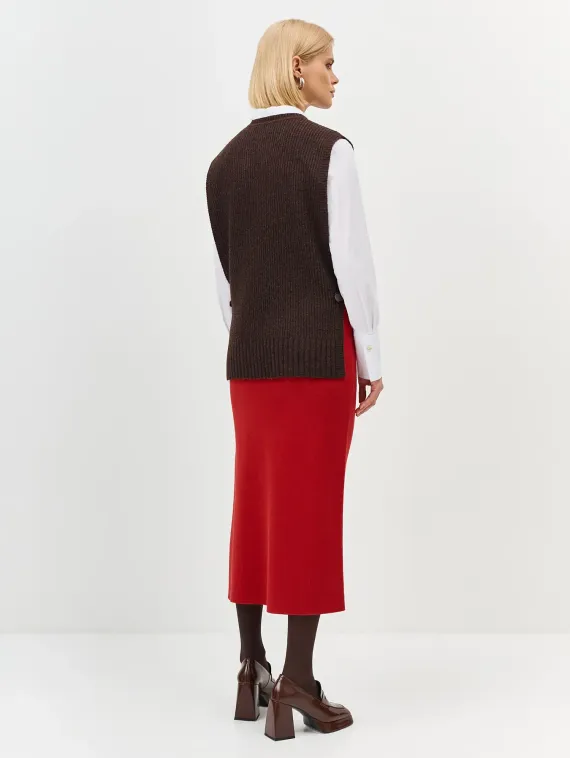 BULMER Жаккардовая юбка с разрезом