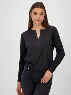 MONARI Блузка со стразами черная