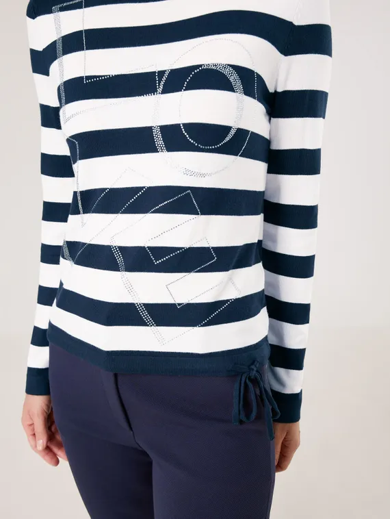 GERRY WEBER Джемпер тонкий в полоску