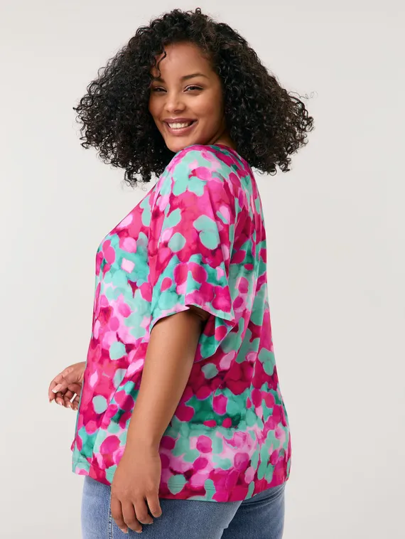 SAMOON Блуза с ярким принтом