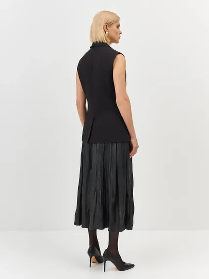 BULMER Юбка миди из экокожи