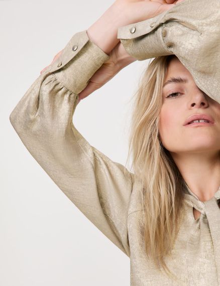 TAIFUN Блуза с золотистым мерцанием