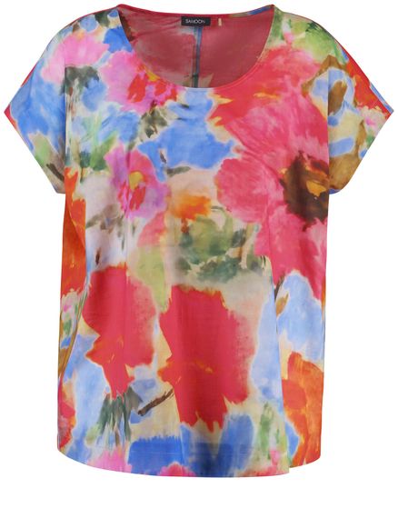 SAMOON Блуза с цветочным принтом