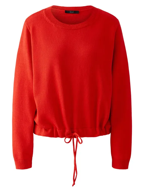 Oui Пуловер с завязкой