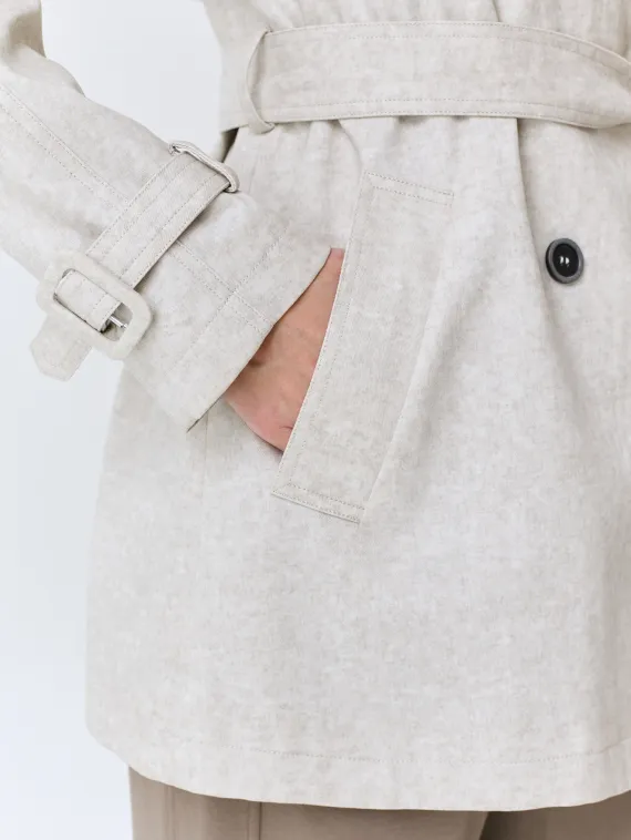 BULMER Укороченный тренч из 100% хлопка