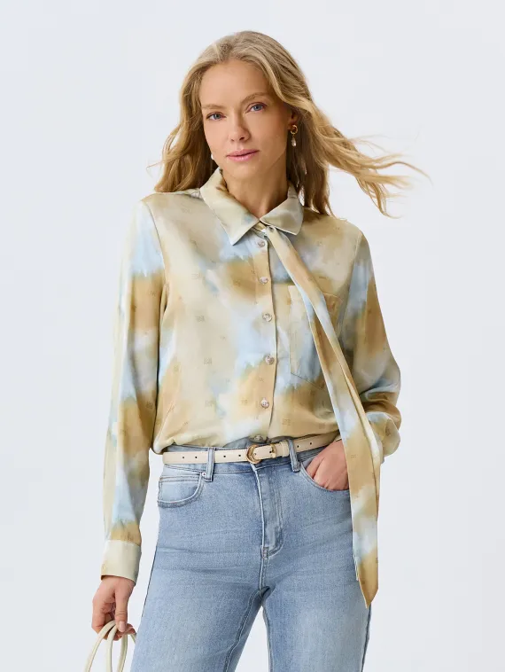 BULMER Блузка из вискозы с шарфом