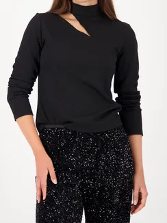 MONARI Толстовка с вырезом и воротником-стойкой